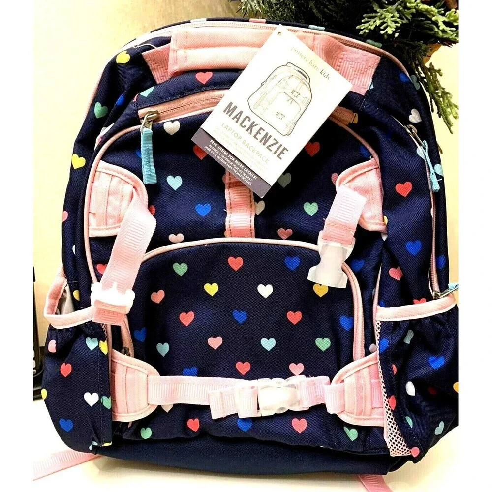 School Pottery barn Snoopy LARGE Backpack +UTENSILS Travel girl Heart Gift 🌈
